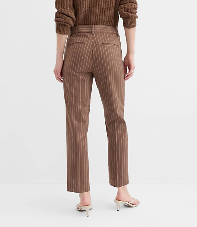 Petite Curvy Riviera Slim Pants Pinstripe