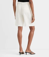 Petite Bermuda Shorts Linen Blend