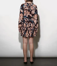 Greylin Astrid Floral Pleated Mini Dress