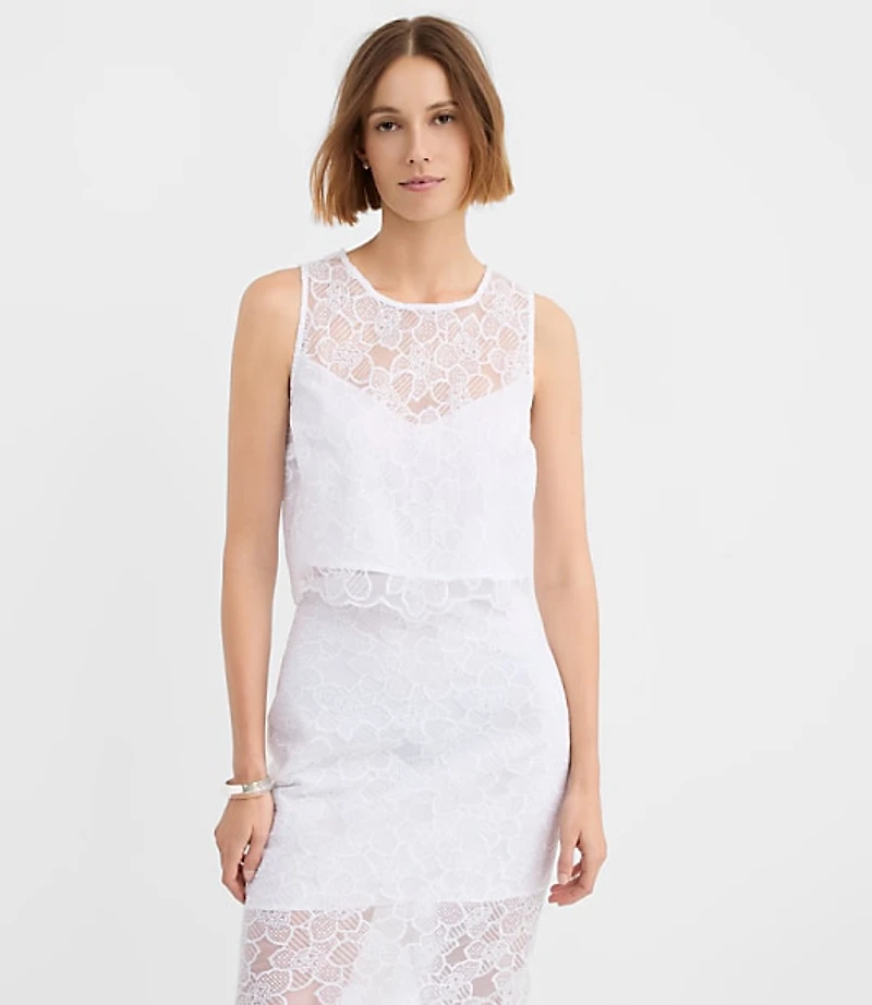 Floral Lace Shell