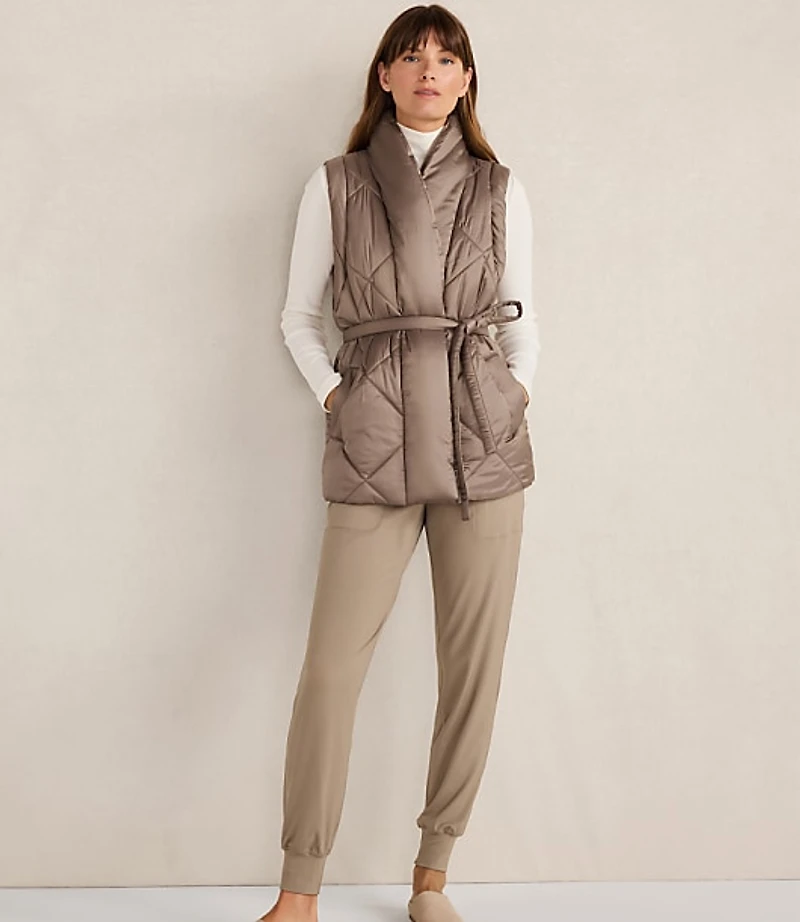 Haven Well Within Shiny Quilted Puffer Vest