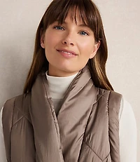 Haven Well Within Shiny Quilted Puffer Vest