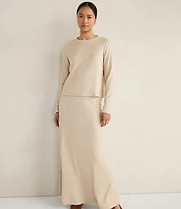 Haven Well Within Lurex Rib Knit Maxi Skirt