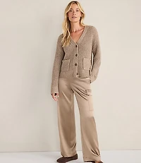 Haven Well Within Lurex Blend Shaker Stitch Cardigan