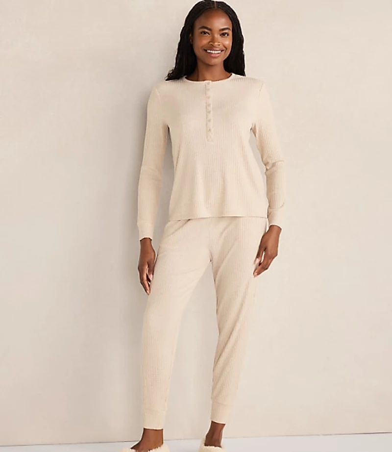 Haven Well Within Drapey Rib Knit Henley