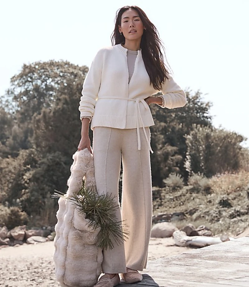 Haven Well Within Chunky Cotton Blend Belted Cardigan