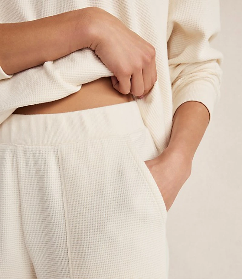 Haven Well Within Organic Cotton Waffle Straight Leg Pants