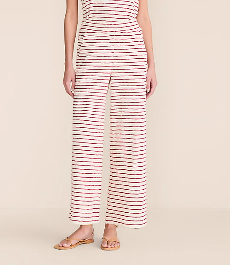 Lou & Grey Striped Wide Leg Crop Pants