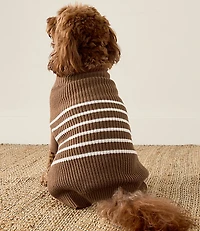 Haven Well Within Organic Cotton Striped Dog Sweater