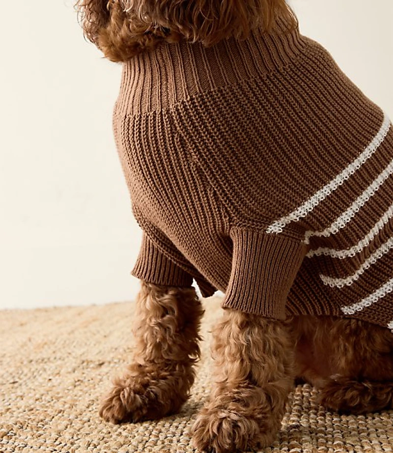 Haven Well Within Organic Cotton Striped Dog Sweater