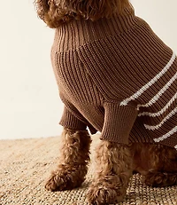 Haven Well Within Organic Cotton Striped Dog Sweater