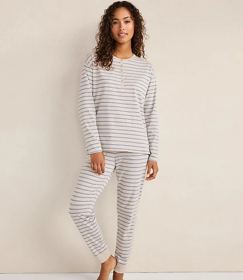Haven Well Within Organic Cotton Jersey Stripe Henley