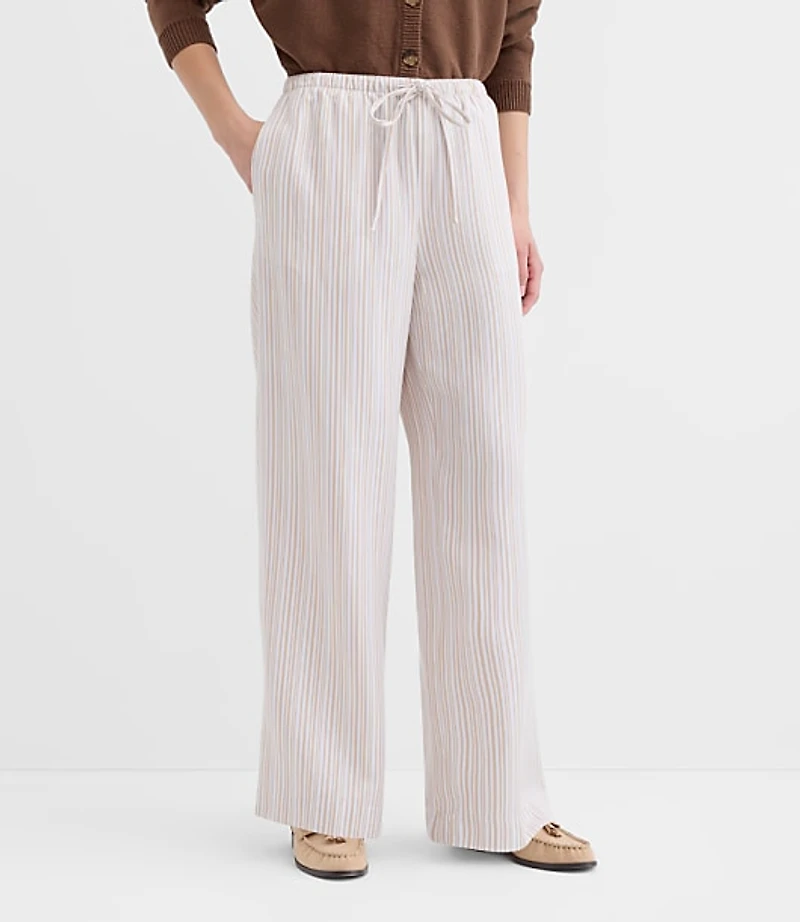 Sawyer Pull On Pants Striped Twill