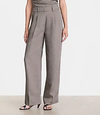 Petite LOFT Versa Luxe Lyocell Linen Straight Pants