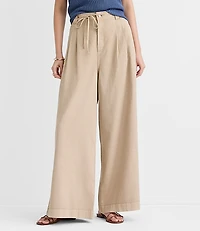 Tie Waist Pleated Palazzo Pants