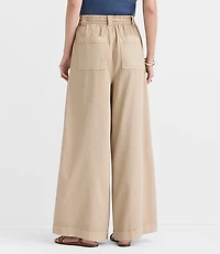 Tie Waist Pleated Palazzo Pants