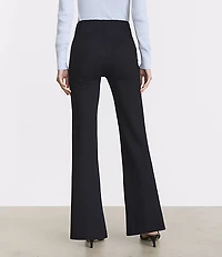 LOFT Versa Pintucked Ponte Deluxe Flare Pants