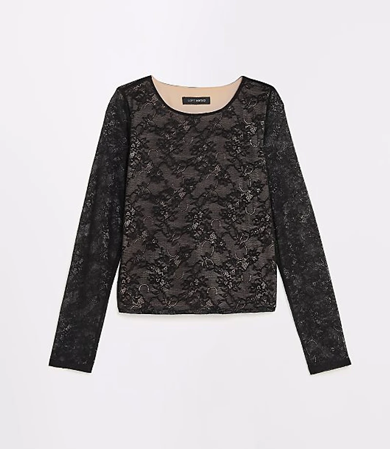 LOFT Versa Stretch Lace Top