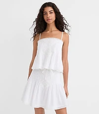 Petite Lace Pintucked Cami