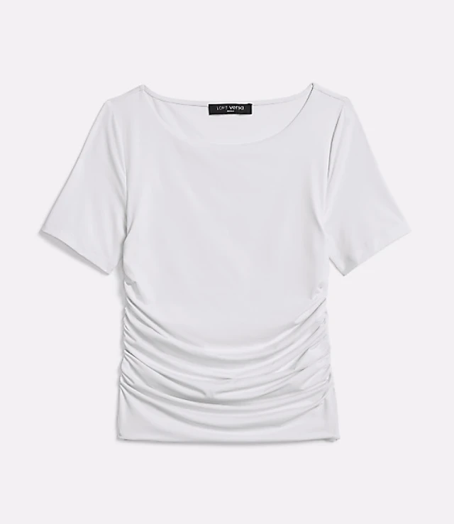 LOFT Versa 360 Knit Ruched Top