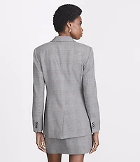 LOFT Versa Plaid Seasonless Stretch Blazer