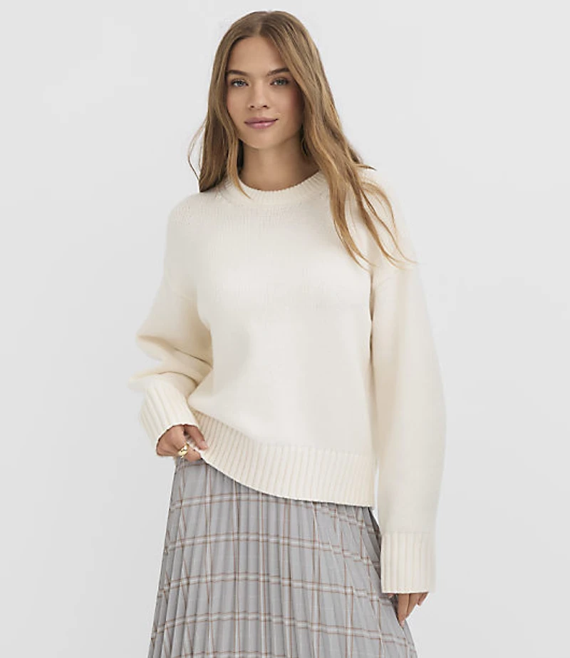 Curved Sleeve Sweater