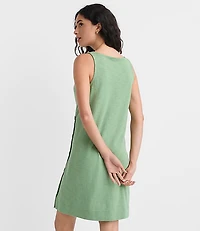 Petite Side Button Mini Dress