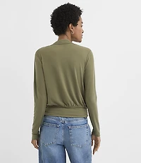 Drapey Cowl Neck Top