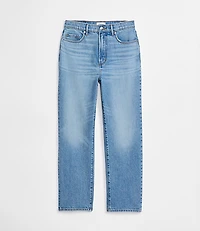 Rivete Short High Rise Straight Jeans Aura Wash
