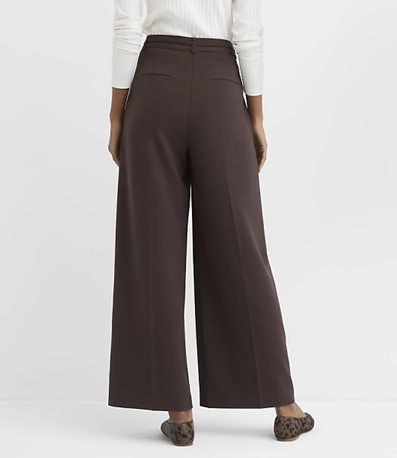 Belted Slouchy Trouser Pants