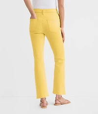 Rivete Curvy High Rise Kick Crop Jeans Daffodil Bloom