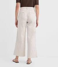 Palmer Wide Leg Crop Pants Stripe