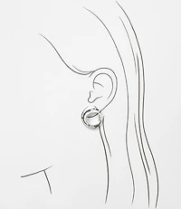 LOFT Versa Open Hoop Earrings