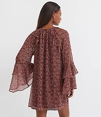 Floral Ruffle Mini Dress