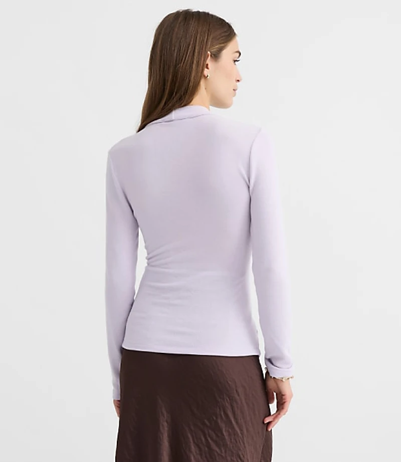 Button Side Ruched Top
