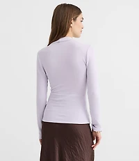 Button Side Ruched Top