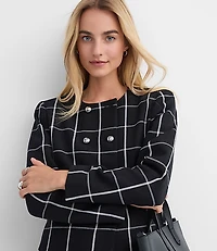 Windowpane Double Breasted Jacket