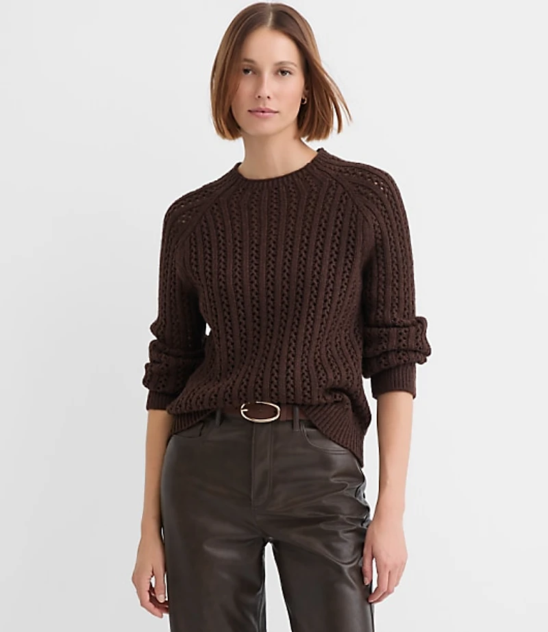 Stitchy Raglan Sweater