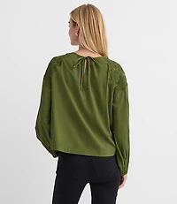 Lace Shoulder Blouse