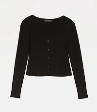 LOFT Versa Ribbed V-Neck Cardigan