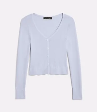 LOFT Versa Ribbed V-Neck Cardigan