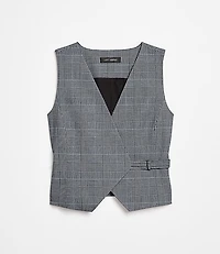 LOFT Versa Plaid Seasonless Stretch Wrap Vest