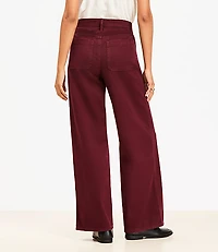 Five Pocket Seamed Wide Leg Pants