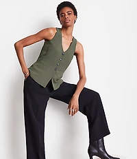 LOFT Versa Crepe Drape Halter Vest