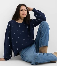 Shimmer Star Blouson Sweater
