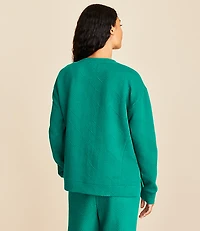 Lou & Grey Geo Textured Sweatshirt