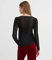 Lace Shawl Cardigan Top