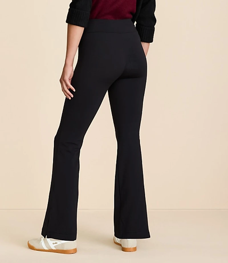 Lou & Grey Cozy Fleece Back Bootcut Pants
