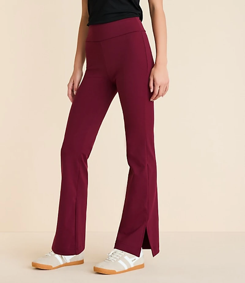 Lou & Grey Cozy Fleece Back Bootcut Pants