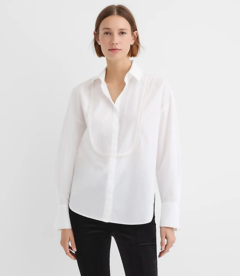Pearlized Bib Tuxedo Shirt